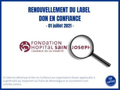 Renouvellement du label Don en Confiance pour la Fondation