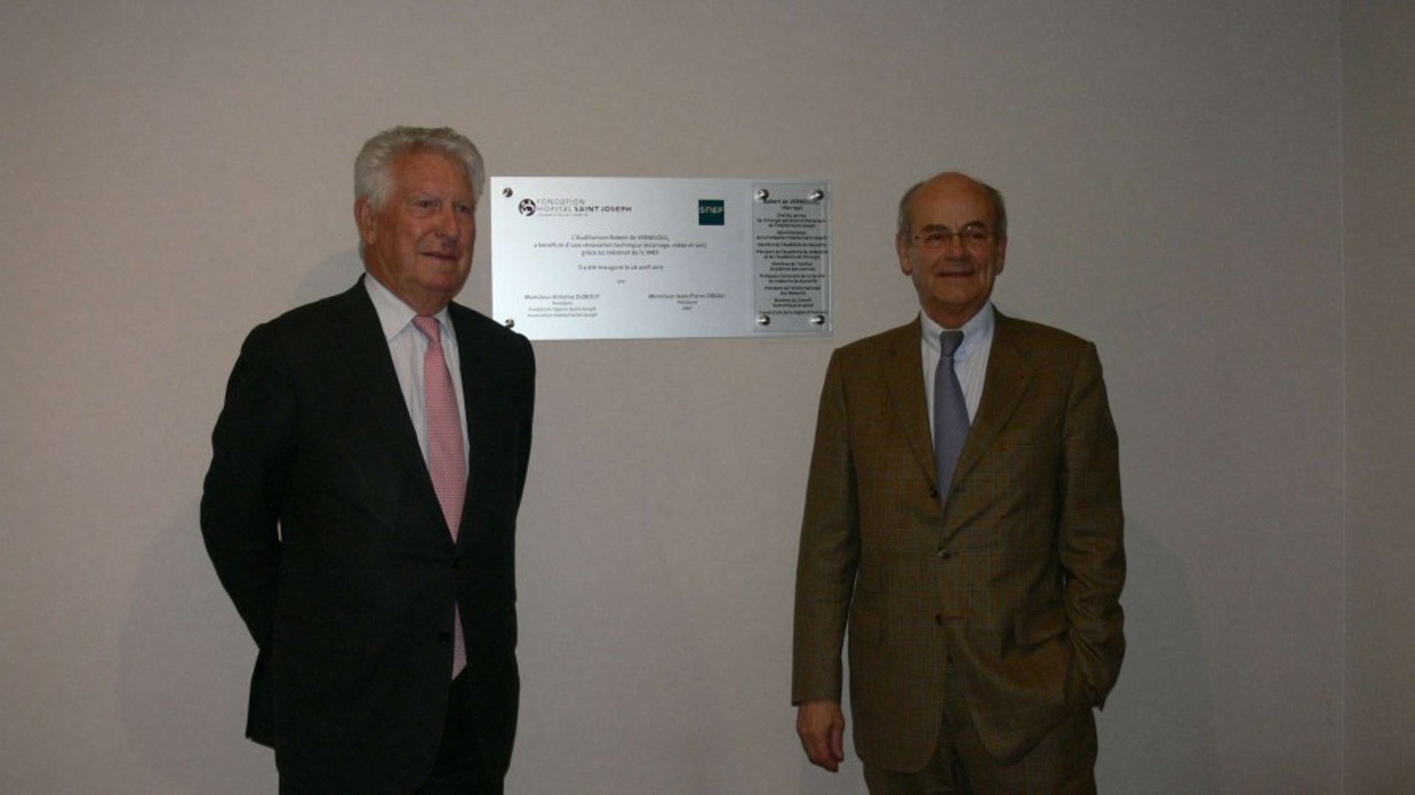 Inauguration de l'Auditorium Robert de Vernejoul, rénové grâce au mécénat du Groupe SNEF